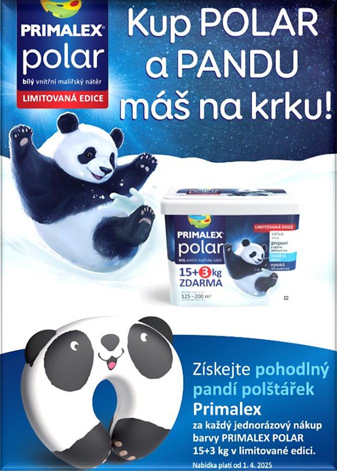 Primalex Polar 15+3kg + dárek pandí polštářek